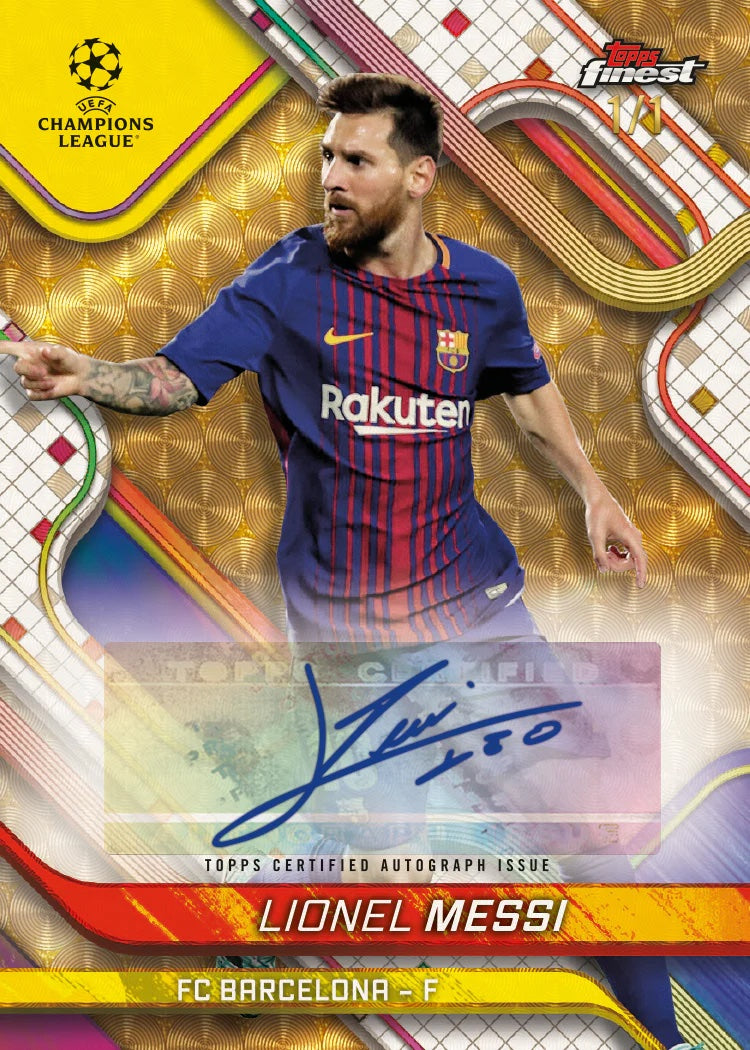 Random Team Break #853 1x 2024-25 Topps Finest UEFA Club Competitions Hobby Boks