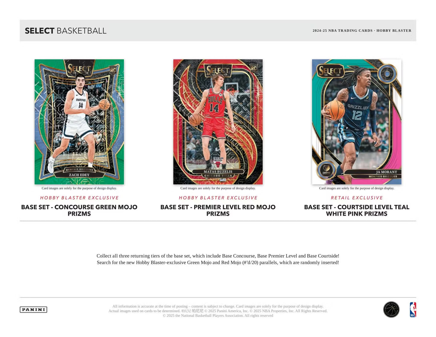 2024/25 Panini Select Basketball Hobby Blaster Boks