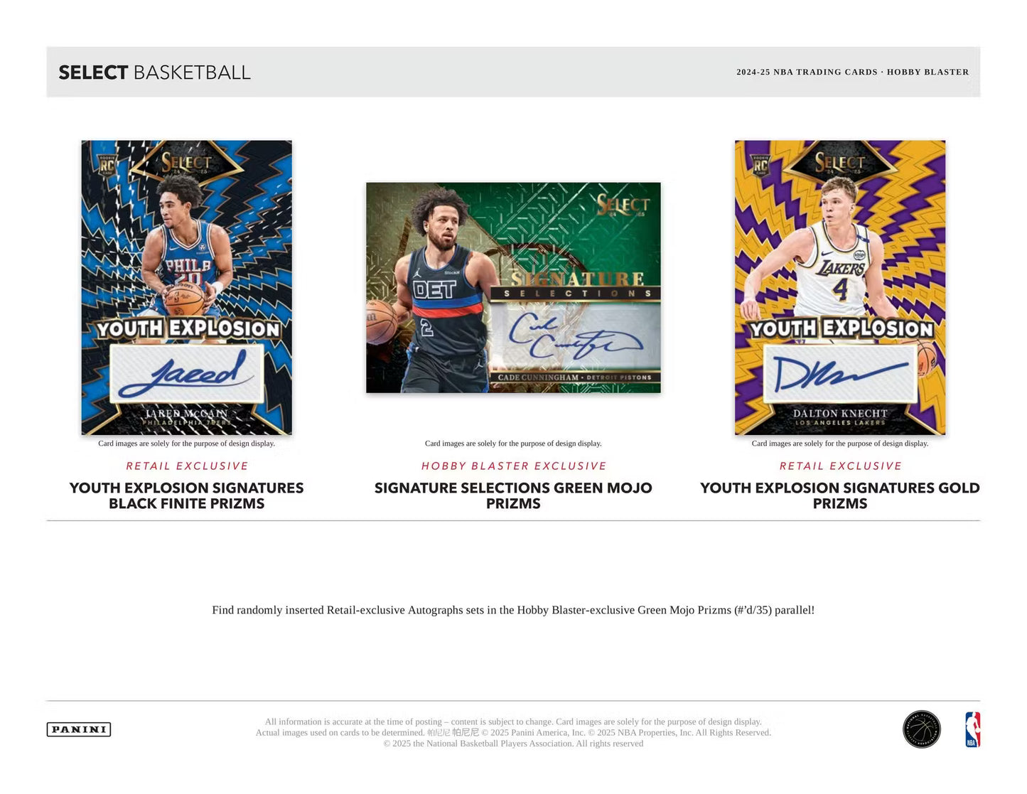 2024/25 Panini Select Basketball Hobby Blaster Boks