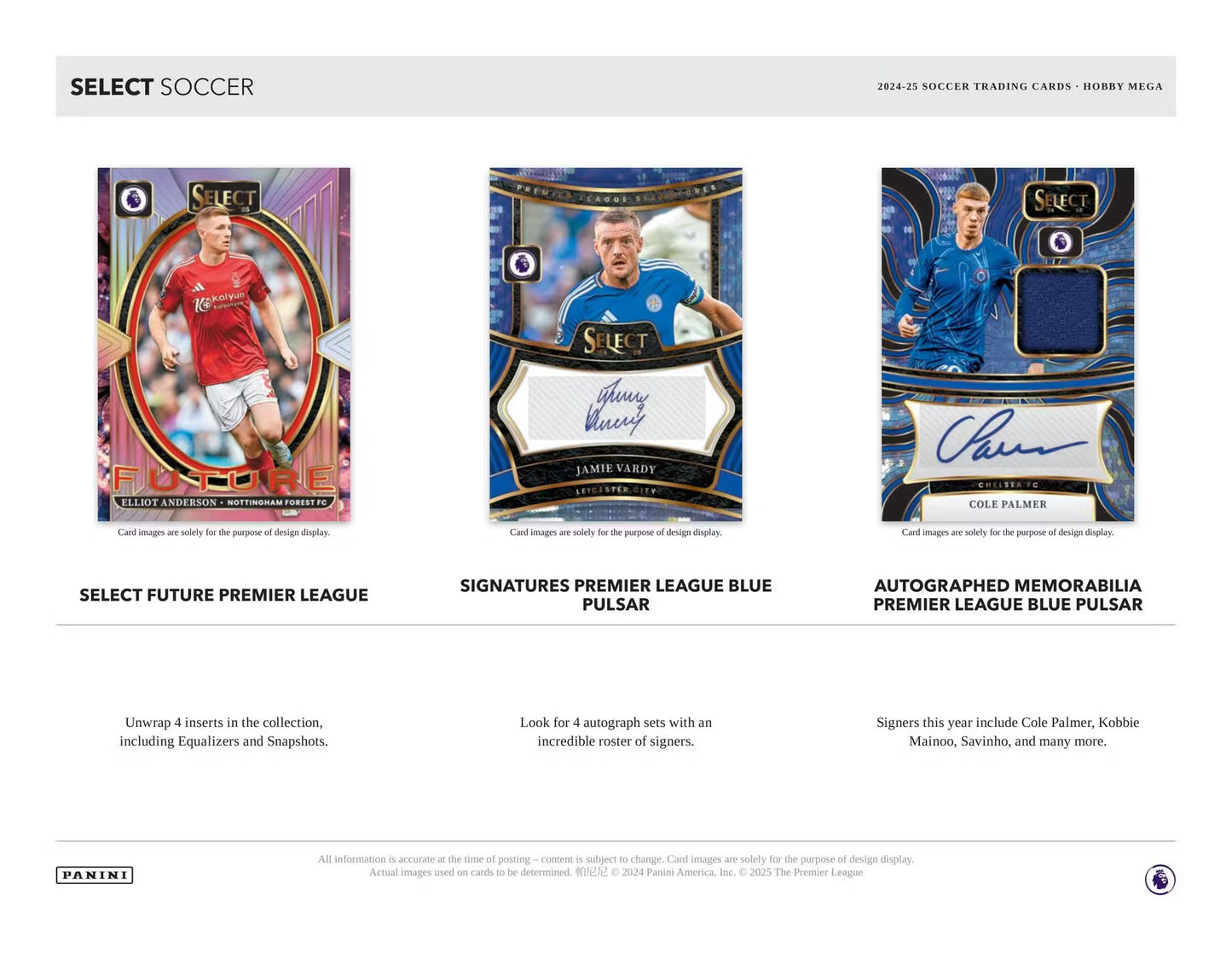 2024/25 Panini Select Premier League EPL Soccer – Mega Hobby Boks