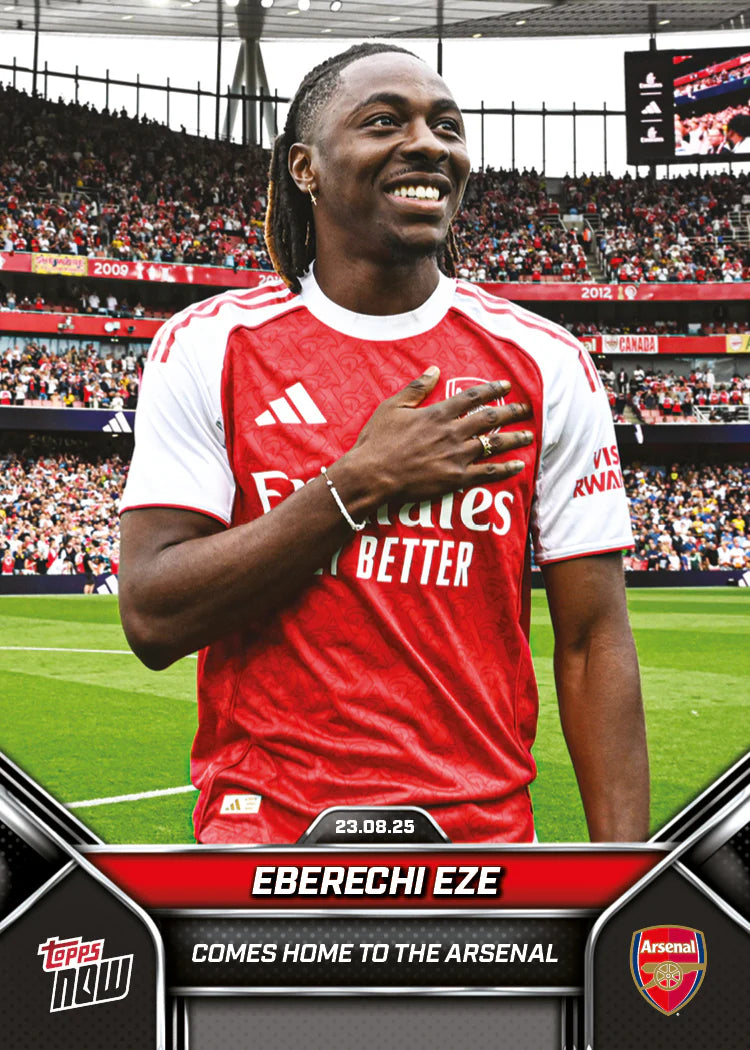 Eberechi Eze - 2025 Arsenal FC Topps NOW® - Card 3 (Forhåndssalg)