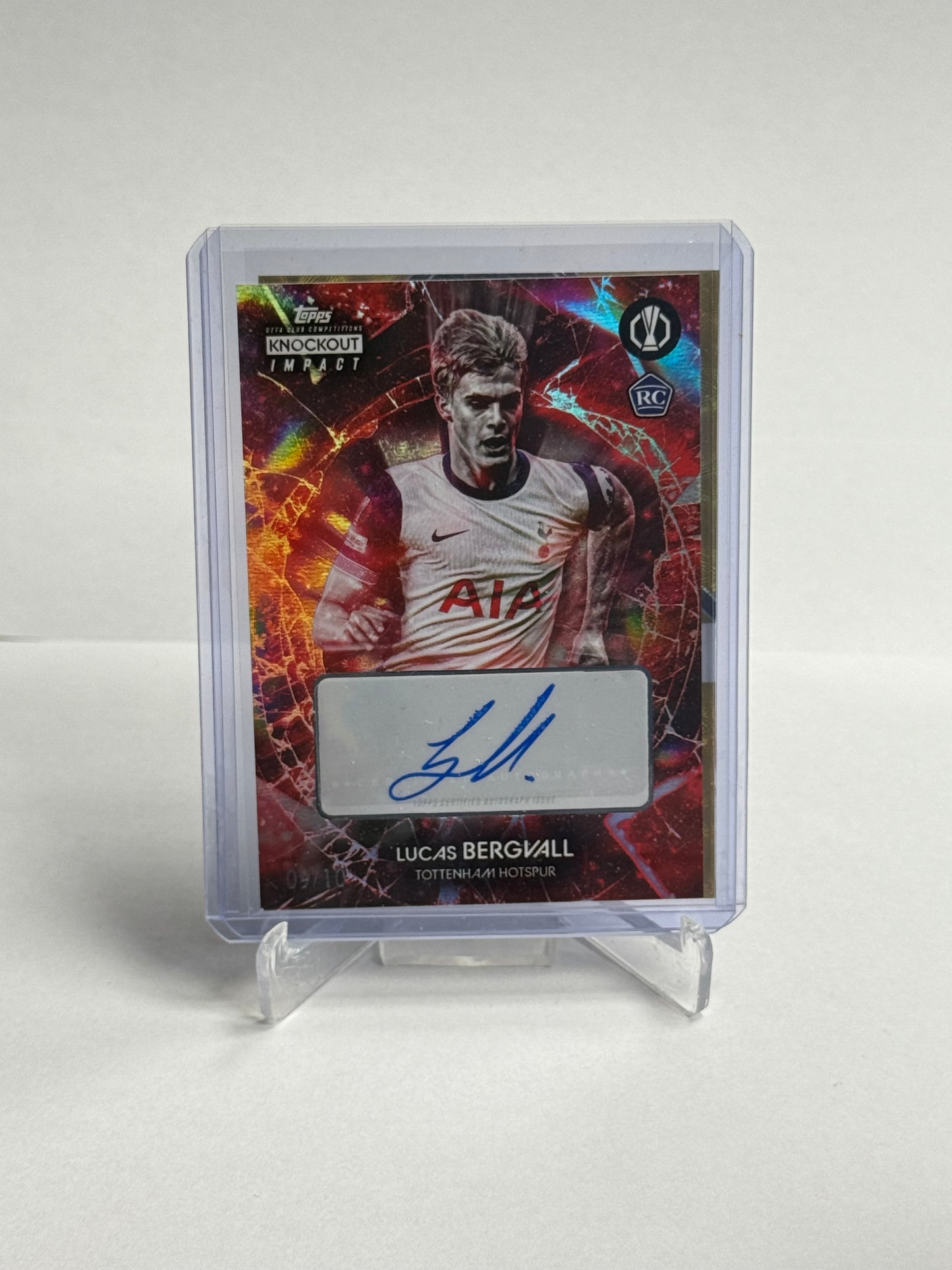 Lucas Bergvall - Knockout Impact Red Auto /10 - Tottenham