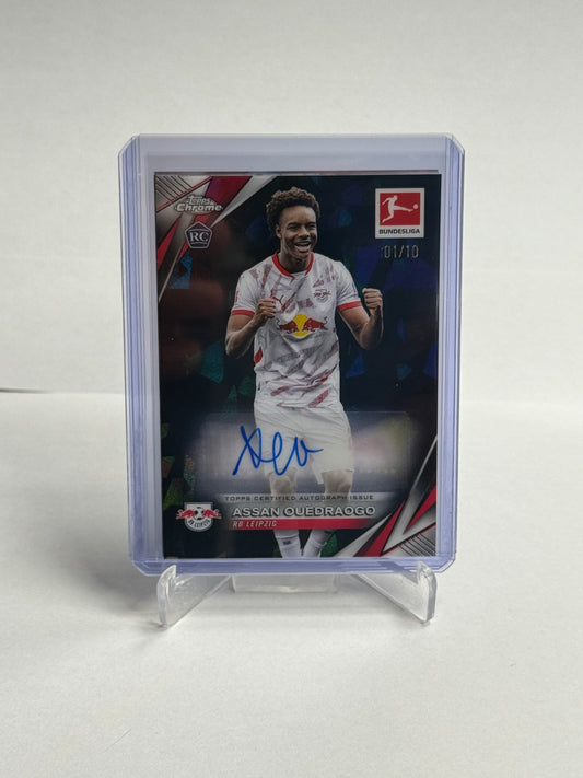 Assan Ouédraogo – Bundesliga Chrome Auto /10 – RB Leipzig