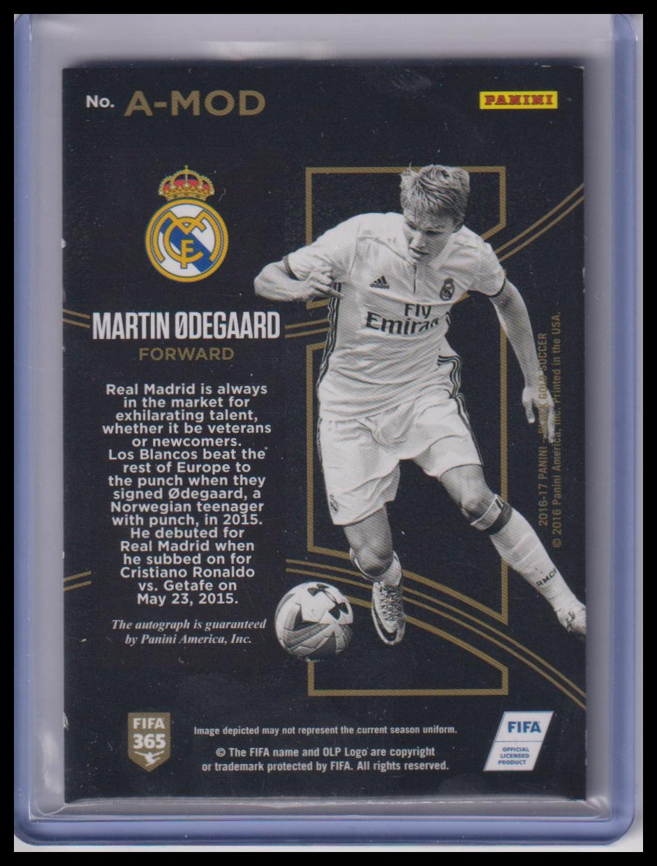 Martin Odegaard Black Gold Auto /25 Rookie