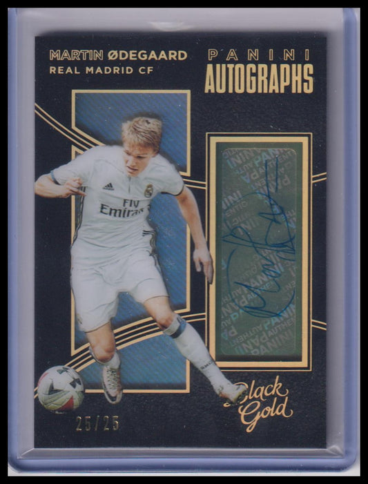 Martin Odegaard Black Gold Auto /25 Rookie