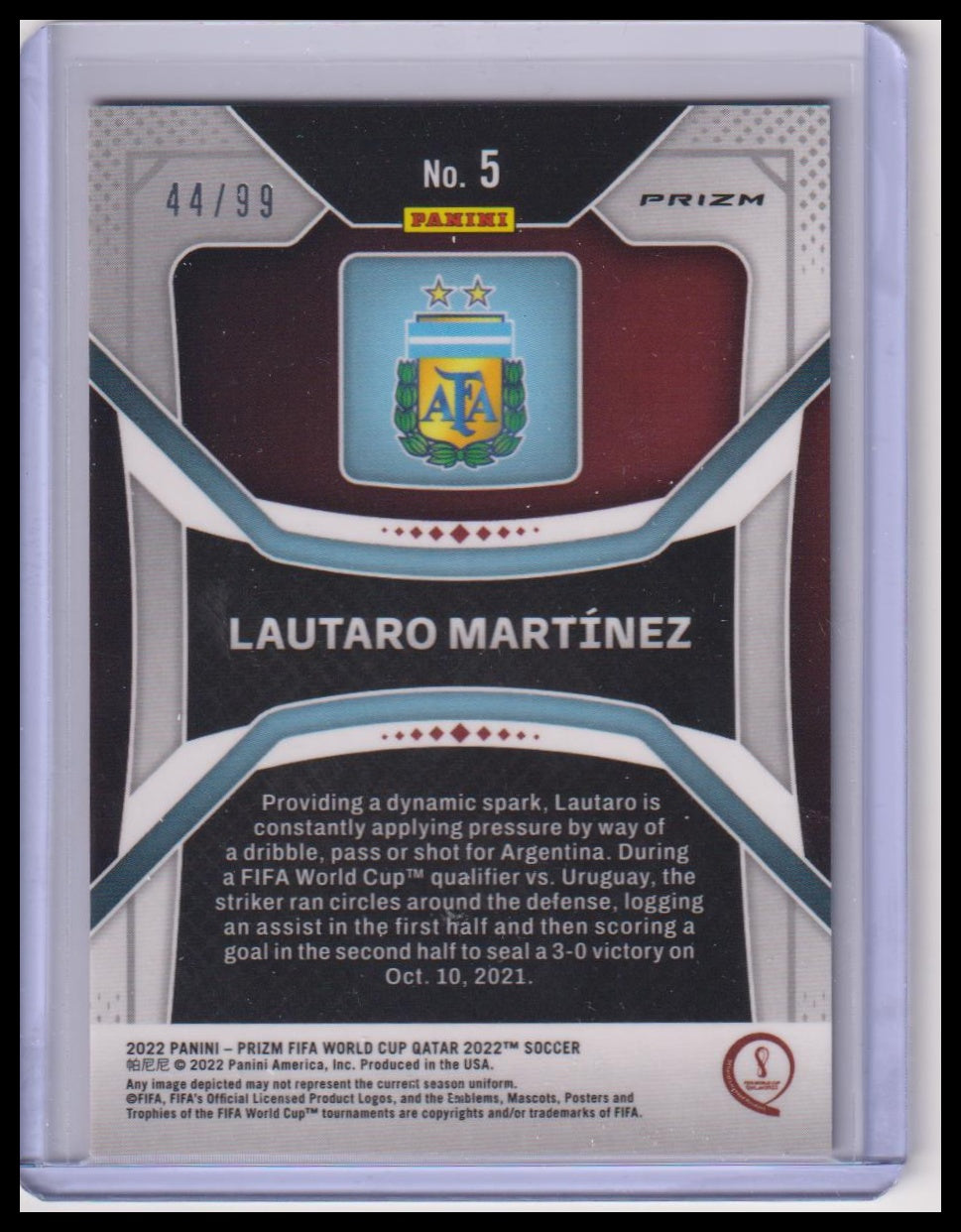 2022 World Cup Prizm Nummerert