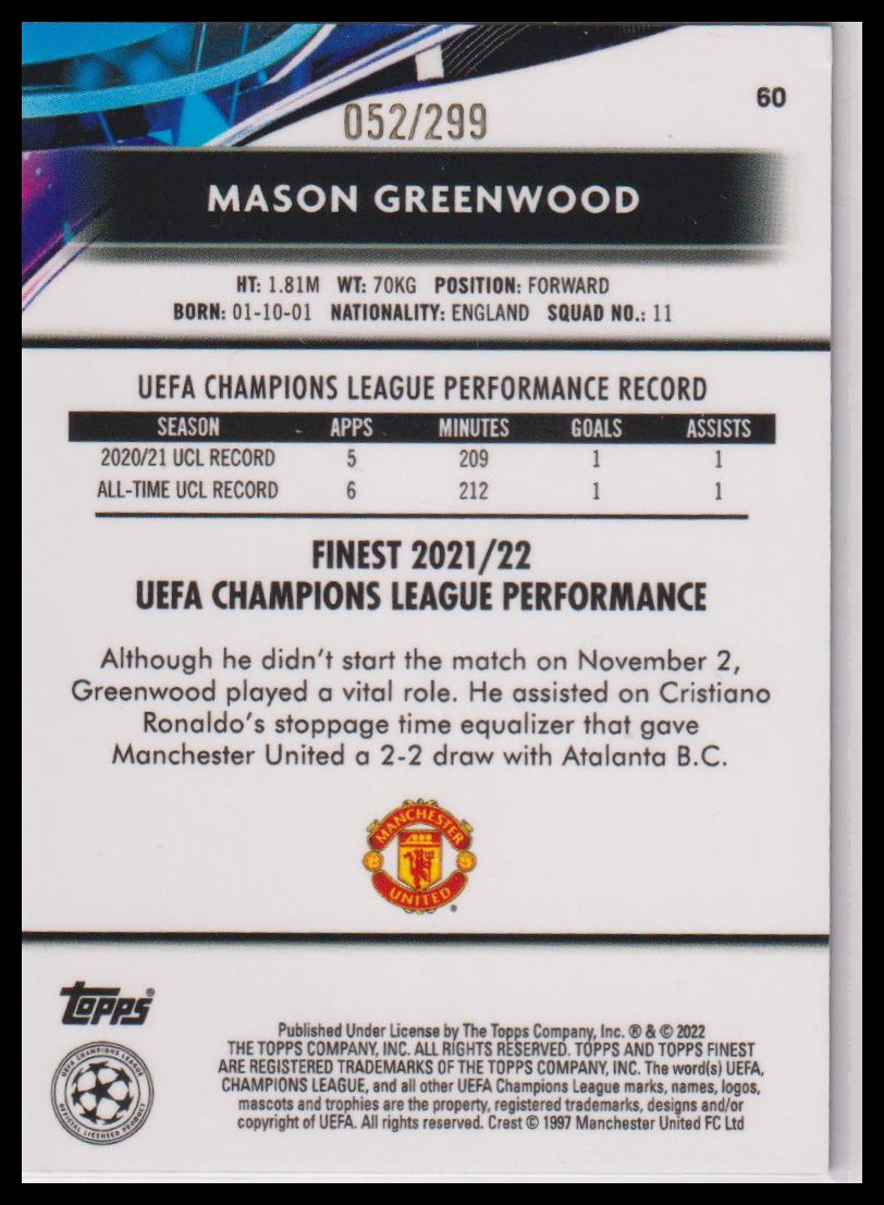 Topps Finest Nummerert