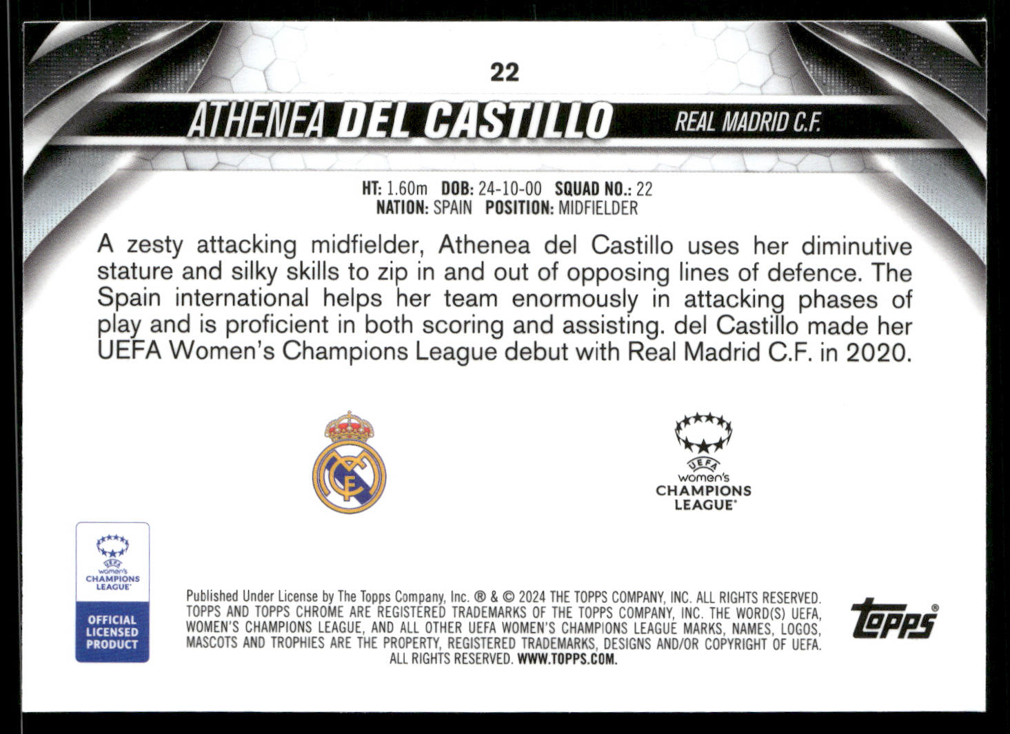 2023-24 Womens Chrome UCL Base