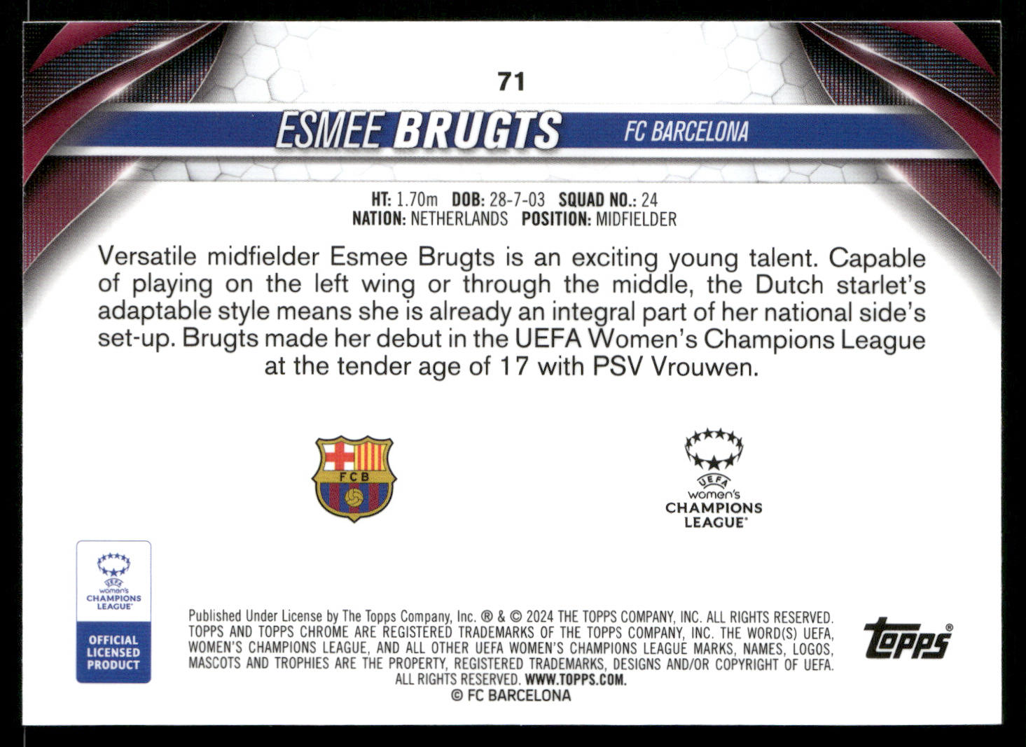 2023-24 Womens Chrome UCL Base