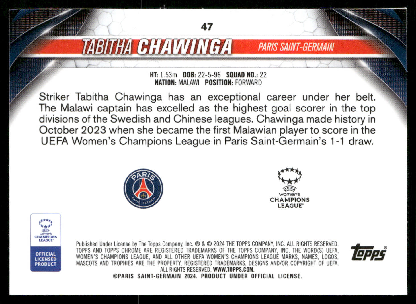 2023-24 Womens Chrome UCL Base