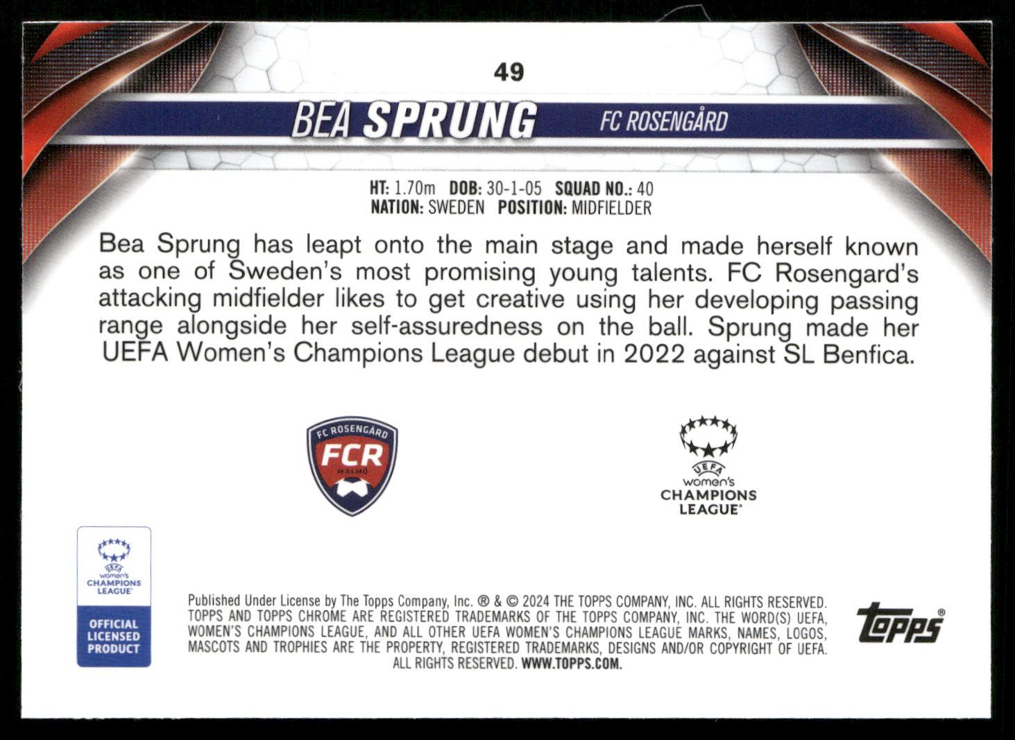 2023-24 Womens Chrome UCL Base