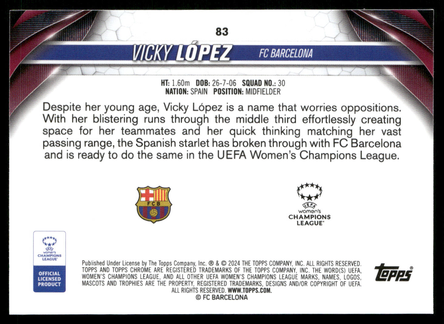 2023-24 Womens Chrome UCL Base