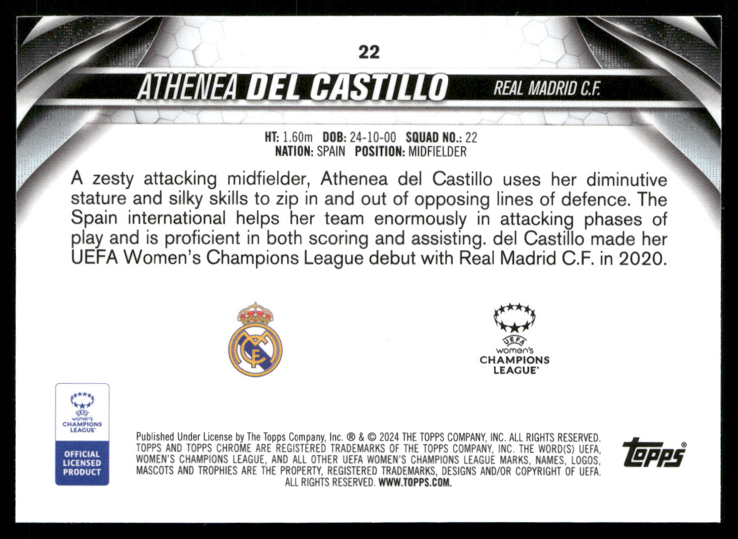 2023-24 Womens Chrome UCL Base