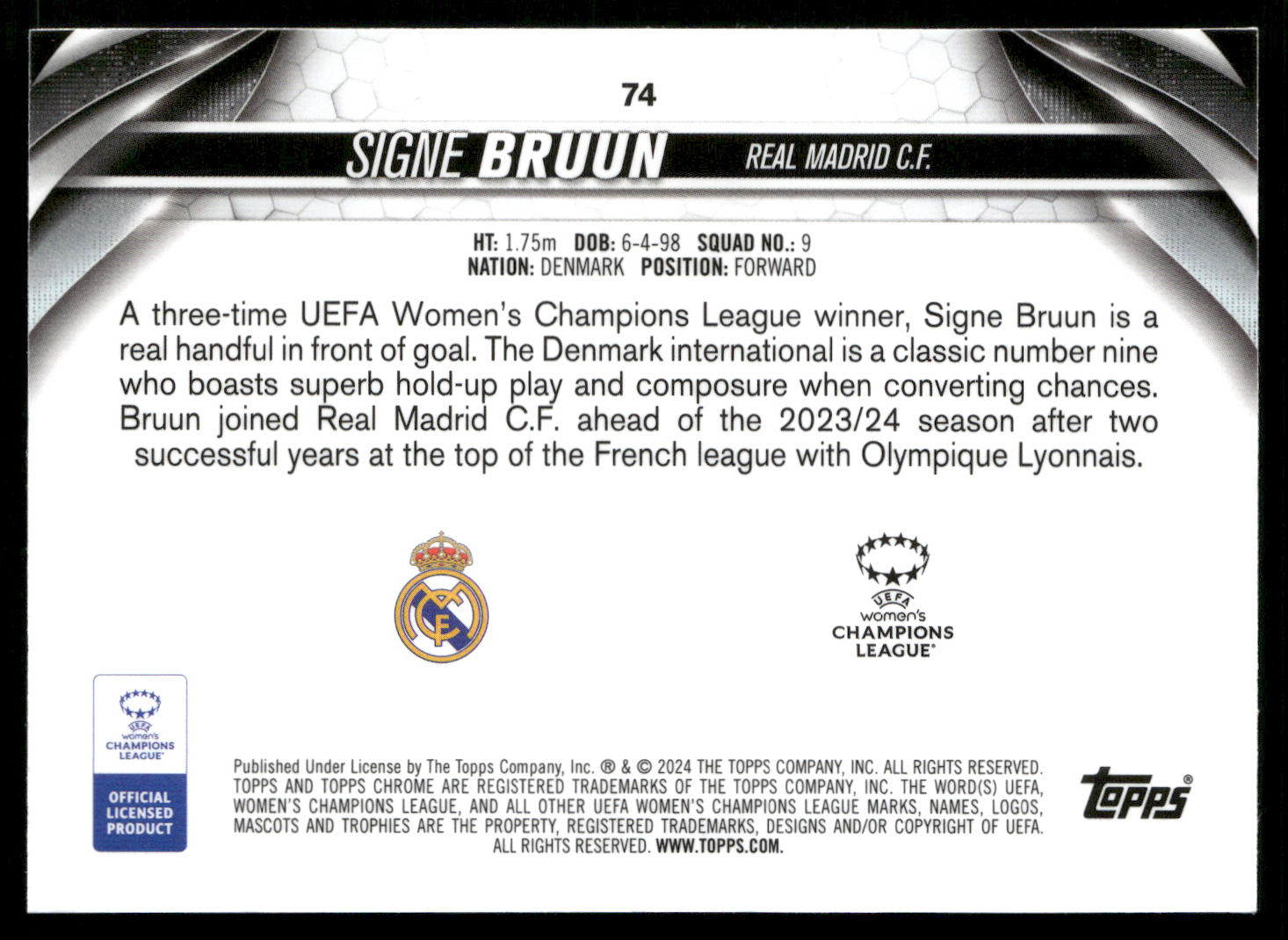 2023-24 Womens Chrome UCL Base