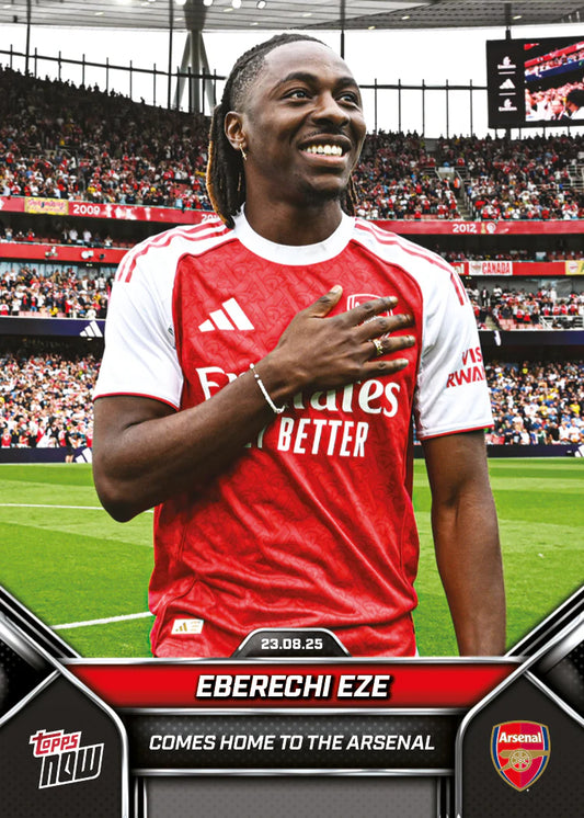 Eberechi Eze - 2025 Arsenal FC Topps NOW® - Card 3 (Forhåndssalg)