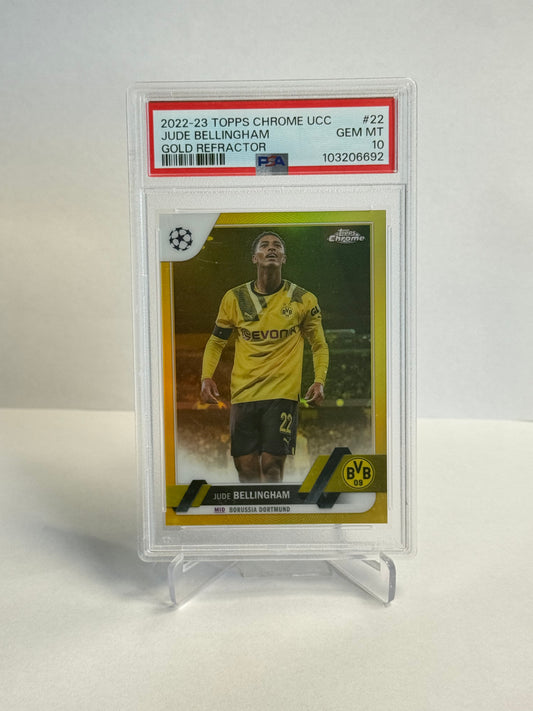 Jude Bellingham – Topps Chrome Gold Refractor (PSA 10)