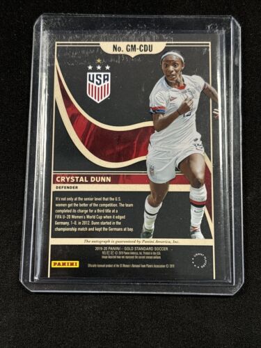 2019 Gold Standard Crystal Dunn Gold Medals Auto #14/19 Uswnt Rare
